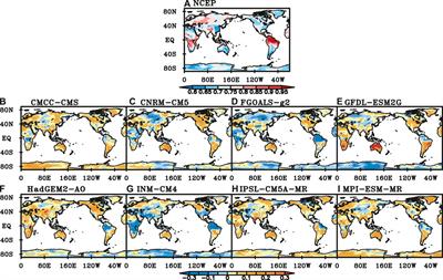 Evaluation of the Performance of CMIP5 Models to Simulate Land Surface Air Temperature Based on Long-Range Correlation